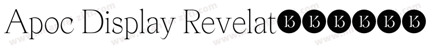 Apoc Display Revelat字体转换
